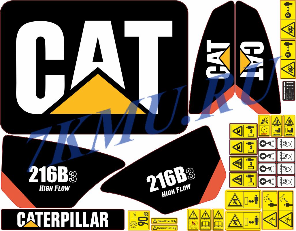 Стикеры Катерпилар 216b3