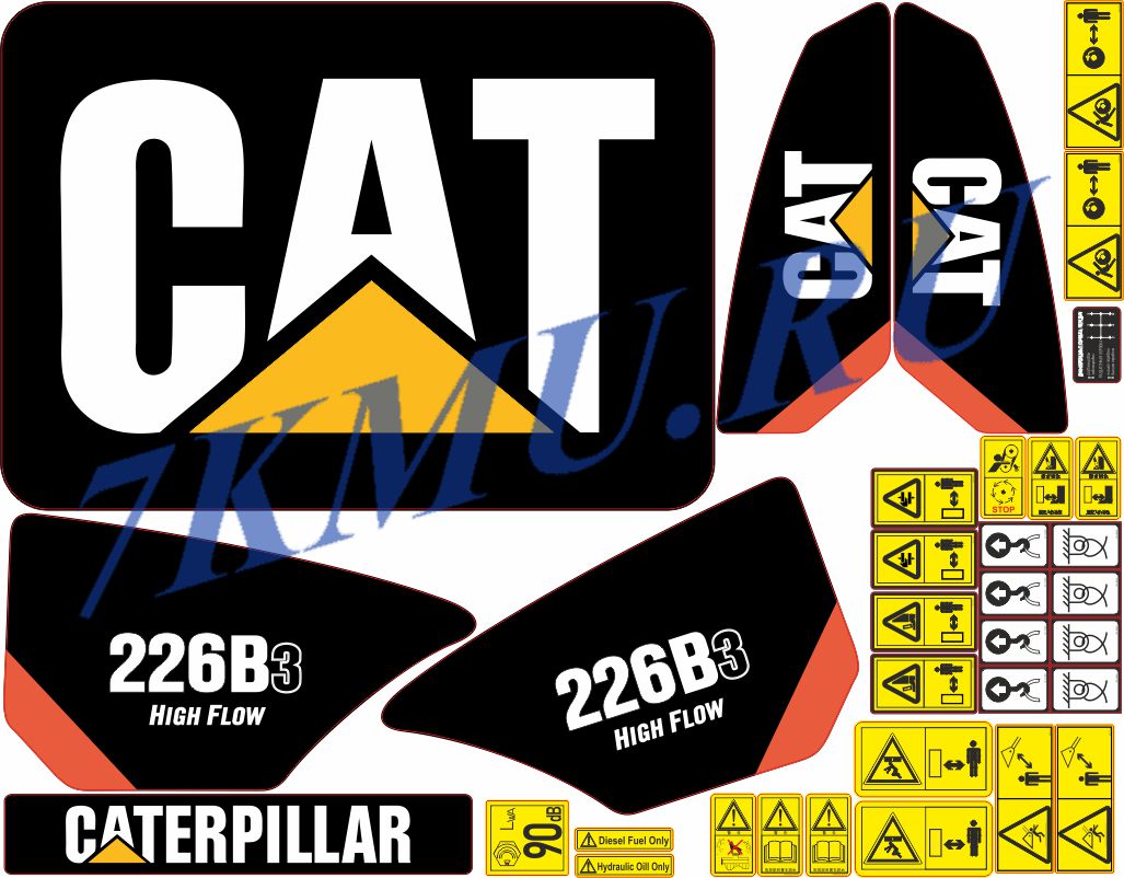 Стикеры Катерпилар 226b3