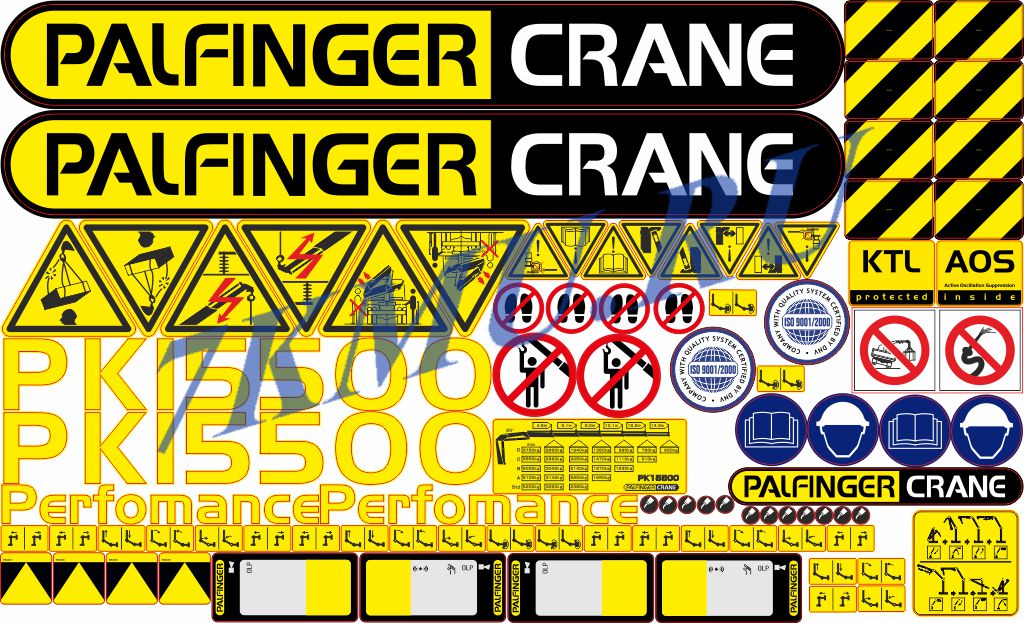 Комплект наклеек для КМУ Palfinger PK16502