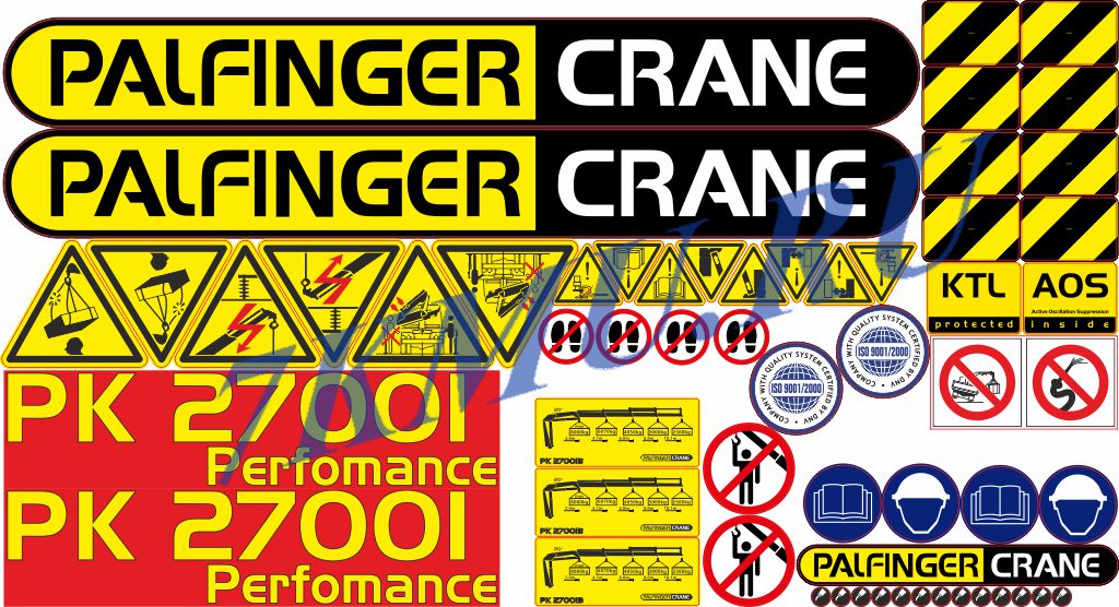 Комплект наклеек для КМУ Palfinger PK27001