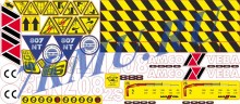 Набор стикеров для КМУ Амко Веба 807NT-2S