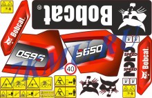 Набор стикеров на погрузчик Bobcat S650