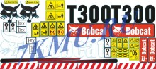 Набор стикеров на погрузчик Бобкэт Т300