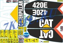 Стикеры для Сaterpilar 420E