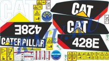 Стикеры для Сaterpilar 428E