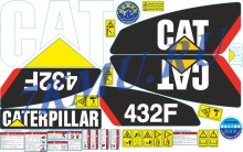 Стикеры для Сaterpilar 432F
