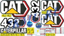 Стикеры для Сaterpilar 432F 2cdr