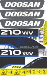 Стикеры для Doosan 210wv