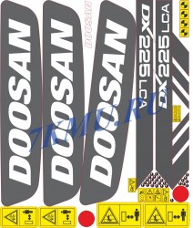 Стикеры для Doosan 225lca