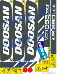 Стикеры для Doosan 260lca