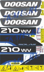 Стикеры для Doosan 210w