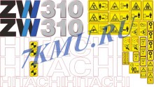 Наклейки Hitachi ZW310