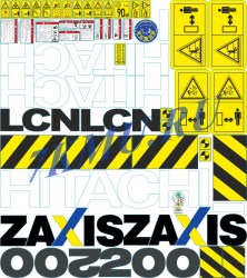 Наклейки Хитачи ZX200LCN