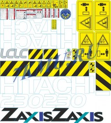 Наклейки Hitachi ZX230