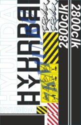 Комплект наклеек Хендай RW2800clk