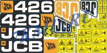 Наклейки на фронтальный погрузчик JCB 426