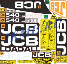 Наклейки на фронтальный погрузчик JCB 540.140
