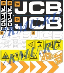 Стикеры  для экскаваторов JCB JS130w