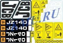 Наклейки JCB JZ140