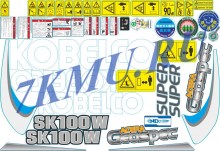 Наклейки Kobelco SK100W