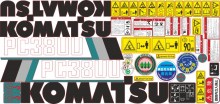 Стикеры Komatsu PC30UU