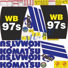 Стикеры Komatsu WB97