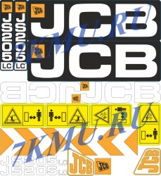 Стикеры  для экскаваторов JCB JS205LC