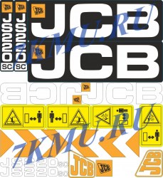 Стикеры  для экскаваторов JCB JS220SC