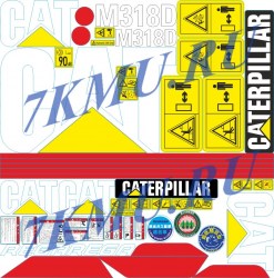 Стикеры для Сaterpilar M318D