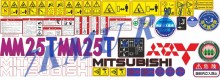 Стикеры для Mitsubishi MM25Т