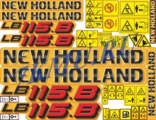 Стикеры для мини-погрузчика New Holland LB115b