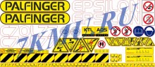 Комплект наклеек для КМУ Palfinger Epsilon C70L77