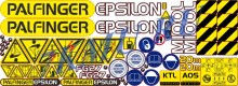 Комплект наклеек для КМУ Palfinger Epsilon M100L
