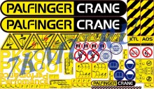 Комплект наклеек для КМУ Palfinger PK9001