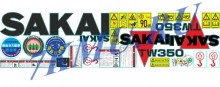 Набор стикеров для Sakai TW350