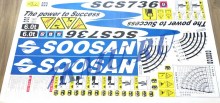 Комплект наклеек для КМУ Soosan SCS736