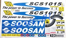 Комплект наклеек для КМУ Soosan SCS1015