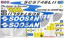 Комплект наклеек для КМУ Soosan SCS746LII