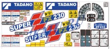 Комплект наклеек для КМУ Tadano Super Z230 FX