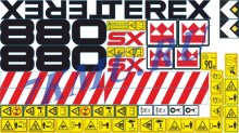 Набор стикеров для мини-погрузчика Terex 880SX