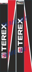 Набор стикеров самосвала Terex