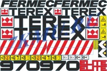 Набор стикеров для экскаватора-погрузчика Terex-Fermec 970