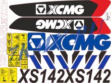 Набор стикеров на погрузчик XCMG XS142
