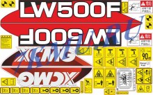 Набор стикеров на погрузчик XCMG LW500F
