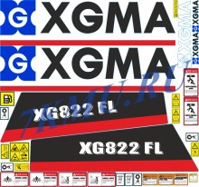Набор стикеров на погрузчик  XGMA XG822FL