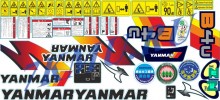 Стикеры для экскаватора Янмар B4U