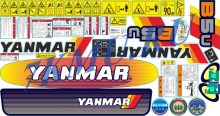 Набор стикеров для экскаватора Янмар B5U