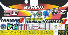 Набор стикеров для экскаватора Янмар B6-6