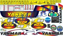 Стикеры для экскаватора Янмар B6