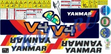 Набор стикеров для экскаватора Янмар V4